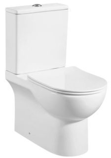 Унитаз-компакт AZARIO Ambra AZ-848 безободковый в комплекте сиденьем микролифт